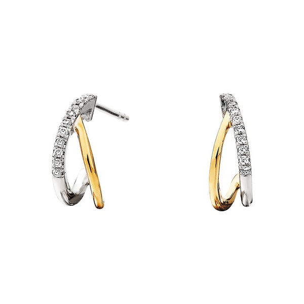 Sale! Diamond Double Hoop .06tw