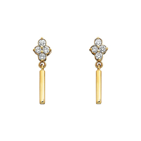 Sale! Diamond Drop Earrings .16tw