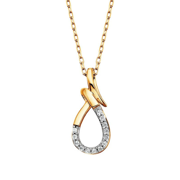 Sale! Diamond Teardrop Pendant .07tw