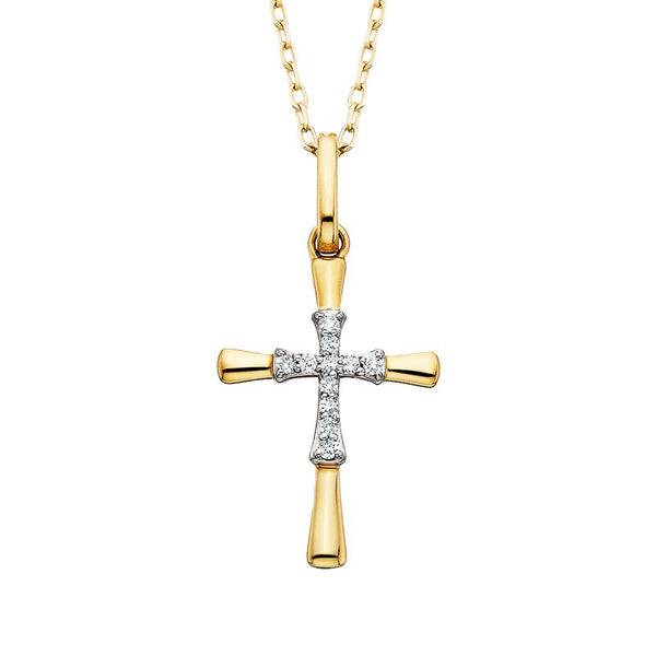 Diamond Cross Pendant .05tw