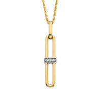 Sale! Diamond Link Pendant .02tw