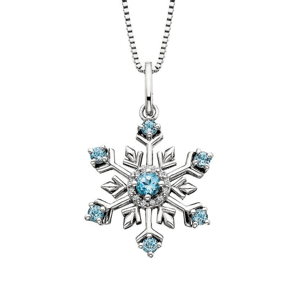 Sale! Topaz Snowflake Pendant