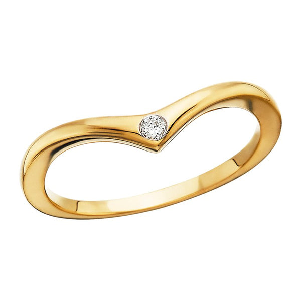 Sale! Diamond V-Ring .03tw