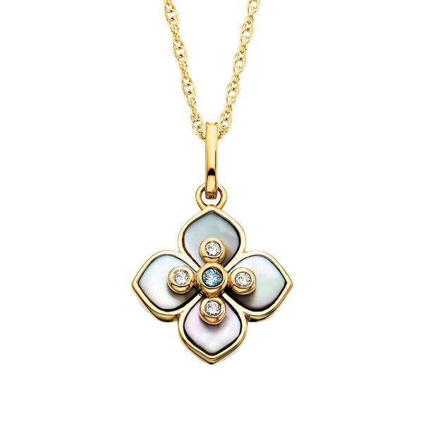 Sale! Mother of Pearl Petal Pendant