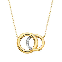 Vermeil Interlocking Circle Necklace