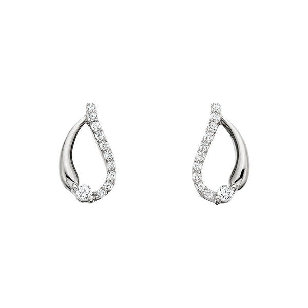 Sale! Diamond Teardrop Earrings .15t