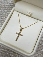 14K Yellow Gold Cross Necklace