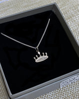 Sterling Silver Rhodium Plated "Tiny Posh" Crown