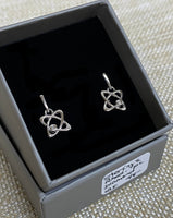 White Ice Sterling Silver and Diamond Stellar Earrings