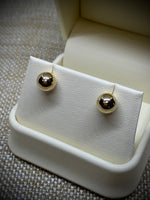 10K Yellow Gold 7mm Ball Stud Earrings