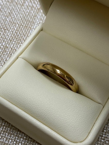 10K Yellow Gold 4mm Wedding Band