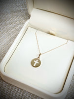 10K Yellow Gold Cutout Cross Necklace